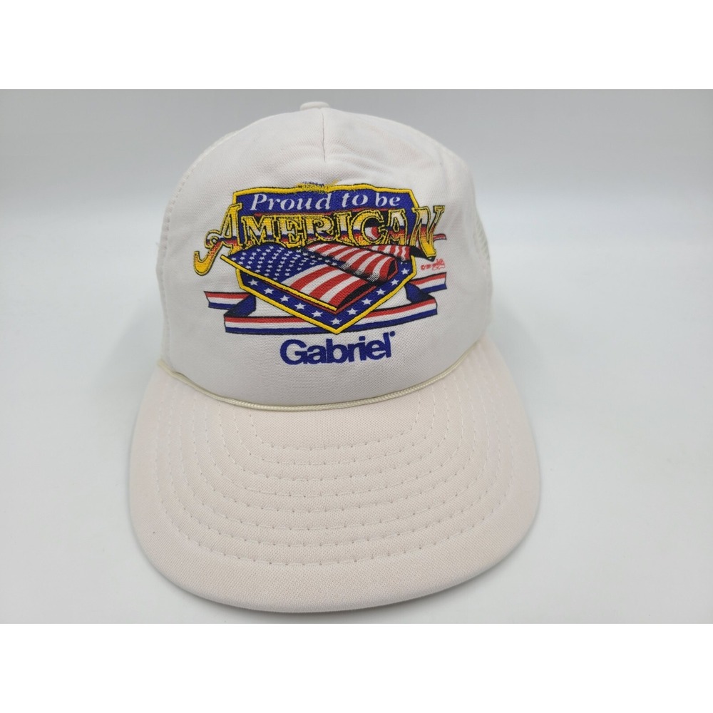 Vintage Proud To Be American Gabriel Shocks Struts Mesh Trucker Snapback Hat Cap